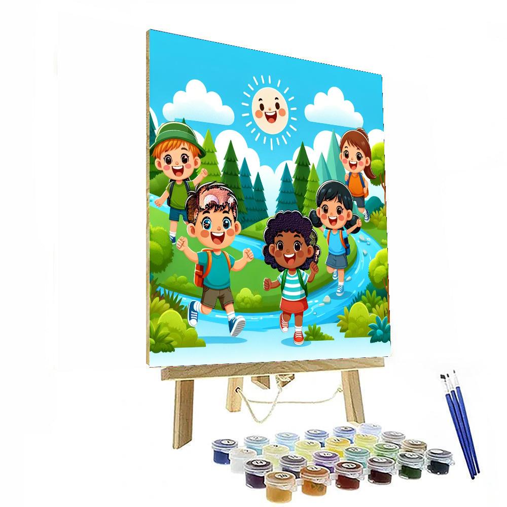 Outdoor Exploration Fun Paint By Numbers Art