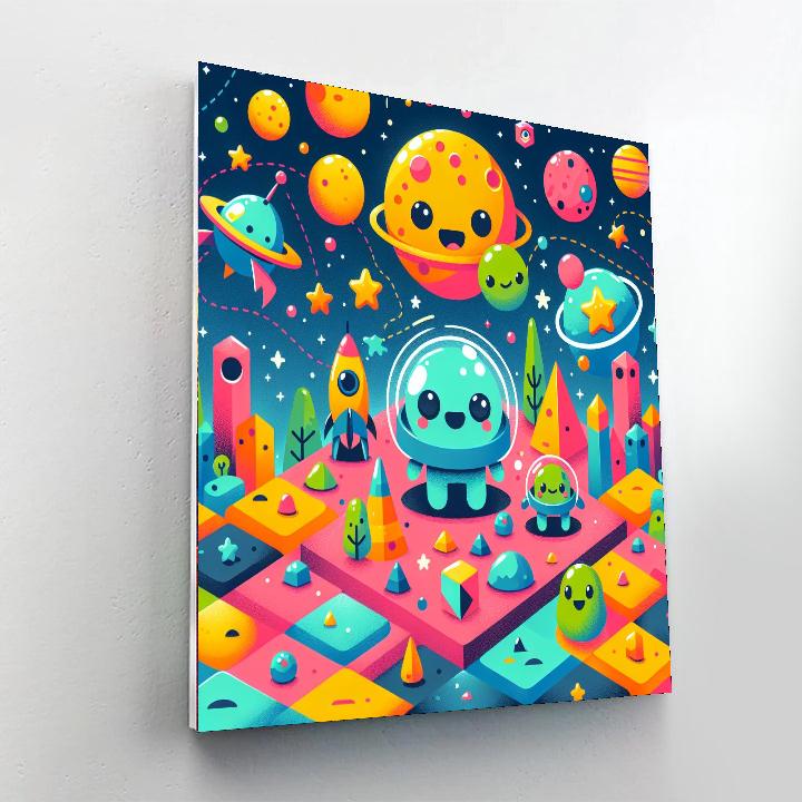 Amazing Alien Adventure Painting By Numbers Kit