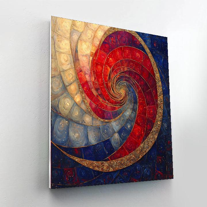 Gustav Klimt Inspired Elegant Vortex  Paint By Numbers Kits