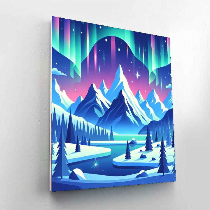 Magical Mountains Paint By Numbers Art