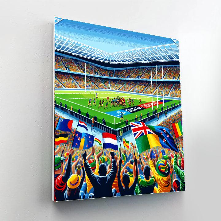 Rugby World Cup - New Zealand Painting Number Kit
