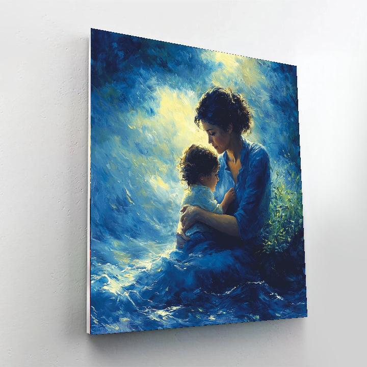 The Comfort Of Mom Number Painting