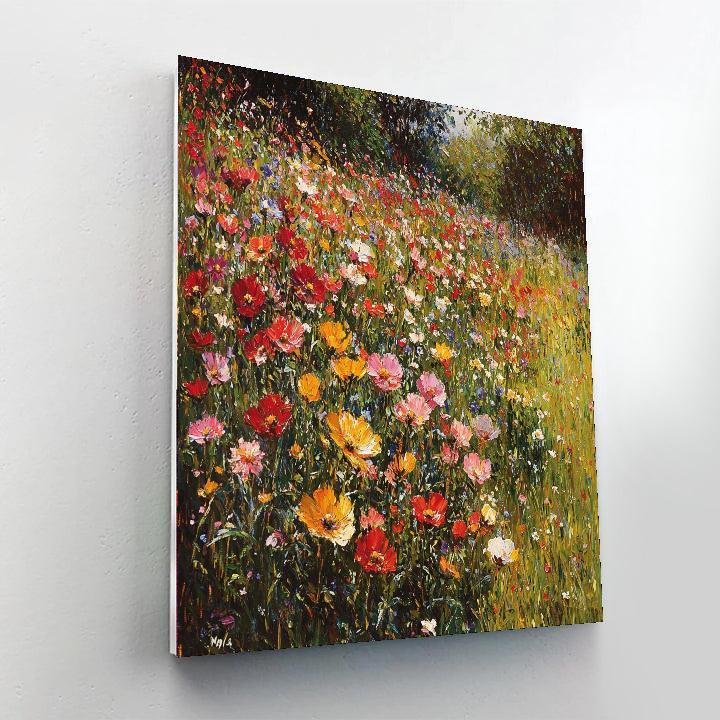 Claude Monet Inspired Wildflower Paradise  Paint By Numbers