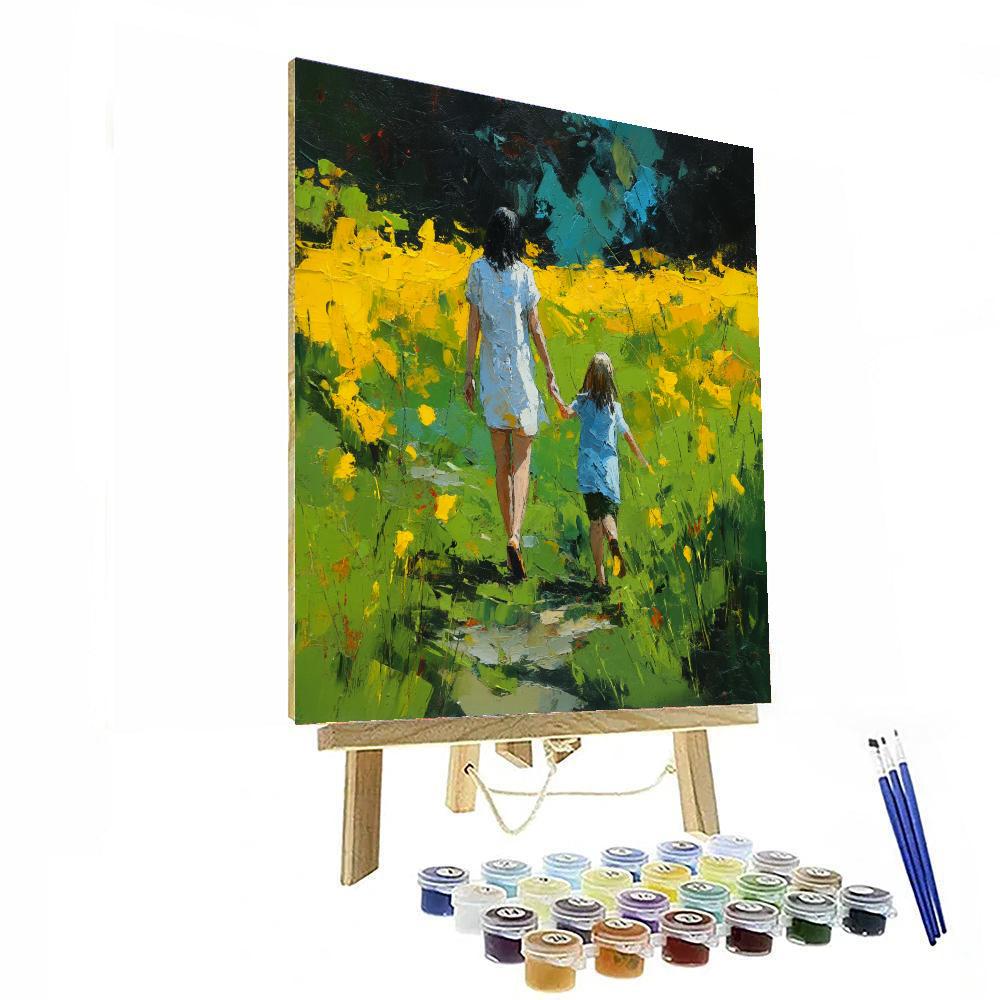 Dancing In Sunflower Fields Painting Number Kit