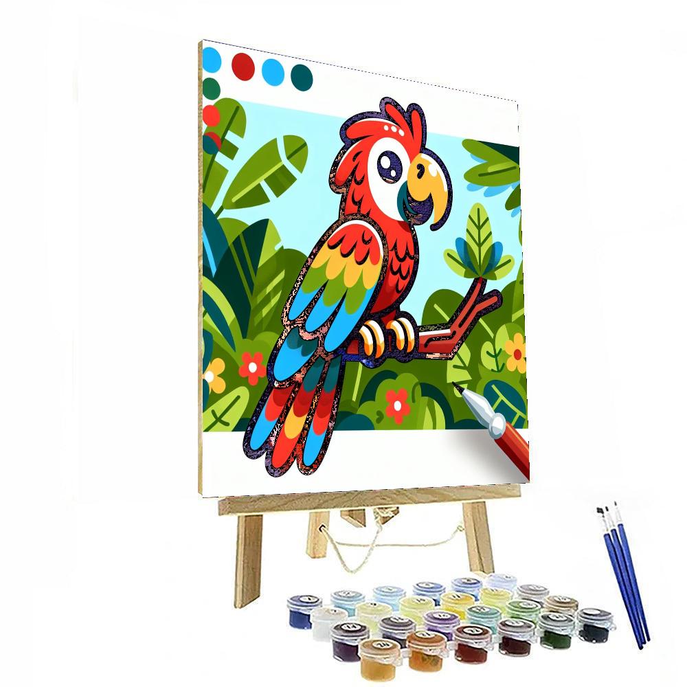 Merry Macaw Numbered Painting Kits