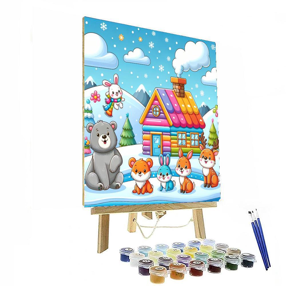 Cozy Cabin Critters Paint By Color
