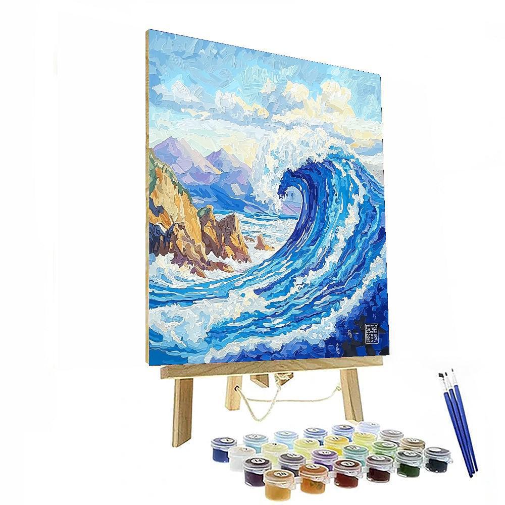 Katsushika Hokusai Inspired The Great Wave Adventure  Painting Number Kit