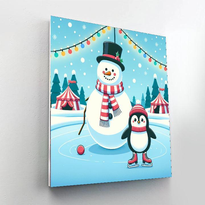 Winter Wonderland Carnival DIY Paint By Numbers