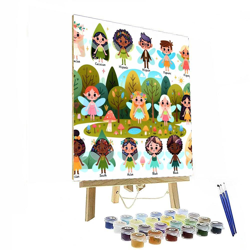 Enchanted Fairy Woodland Paint By Numbers Kits