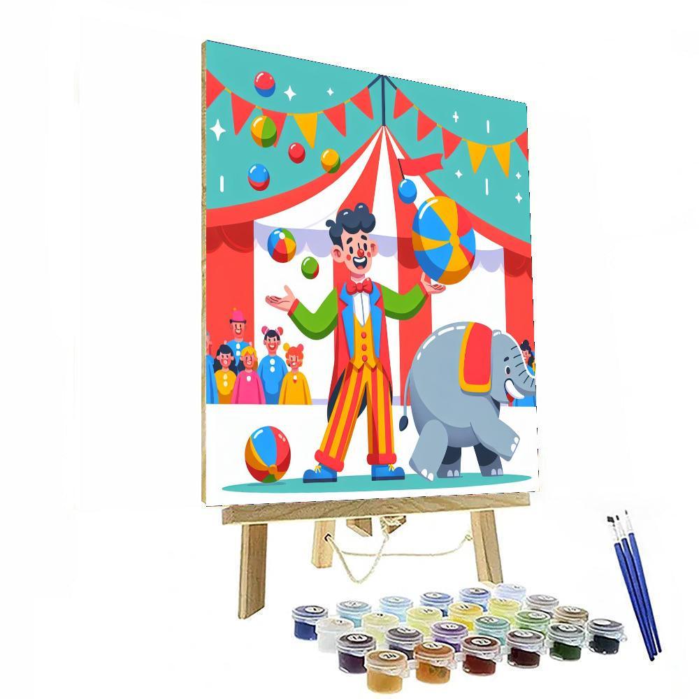 Silly Circus Fun Paint By Color
