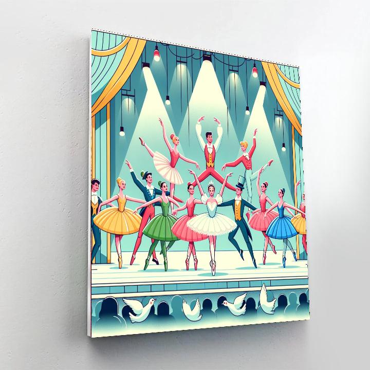 Ballet School Performance Painting Number Kit