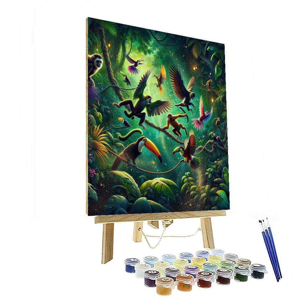 Whimsical Rainforest Haven Painting By Numbers Kit