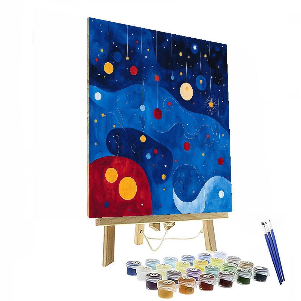 Joan Miro Inspired Whispers Of The Night  Paint By Number