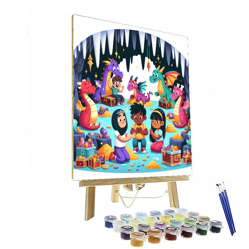 Mystical Dragon Cavern Paint By Color