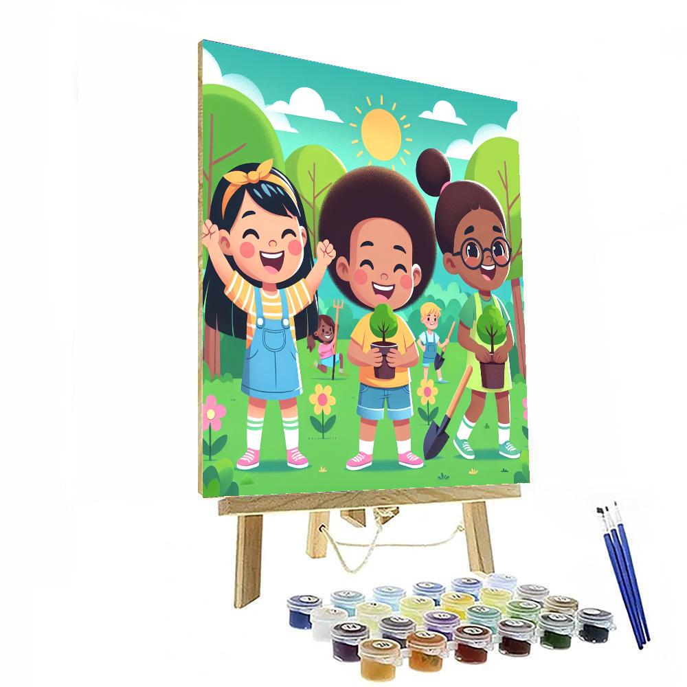 Eco-friendly Earth Adventures Painting Number Kit