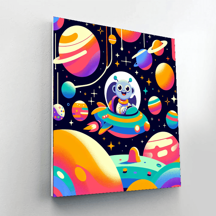 Magic Space Adventure Paint By Numbers