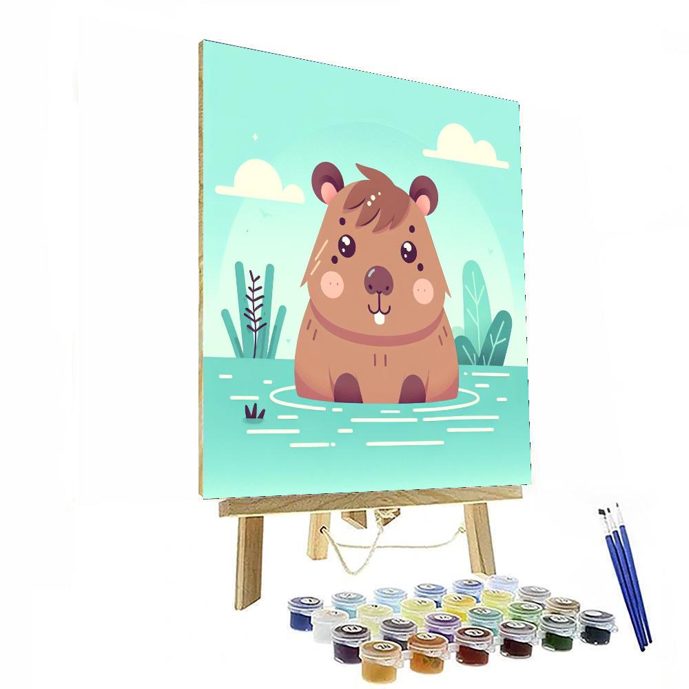 Curious Capybara Paint By Number
