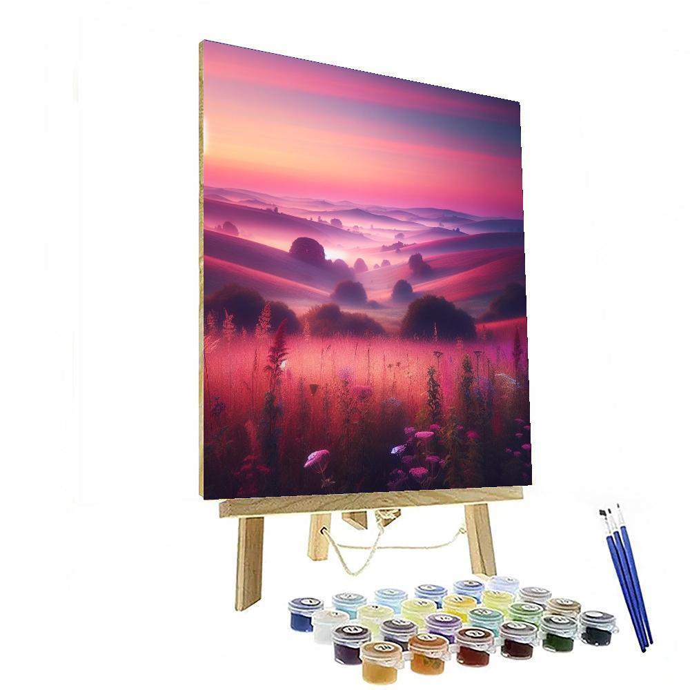 Pastel Countryside Morning Paint By Numbers Kits
