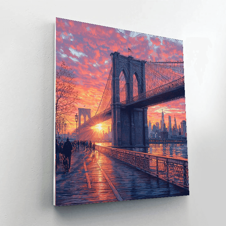 Brooklyn Bridge - New York, Usa Numbered Painting Kits