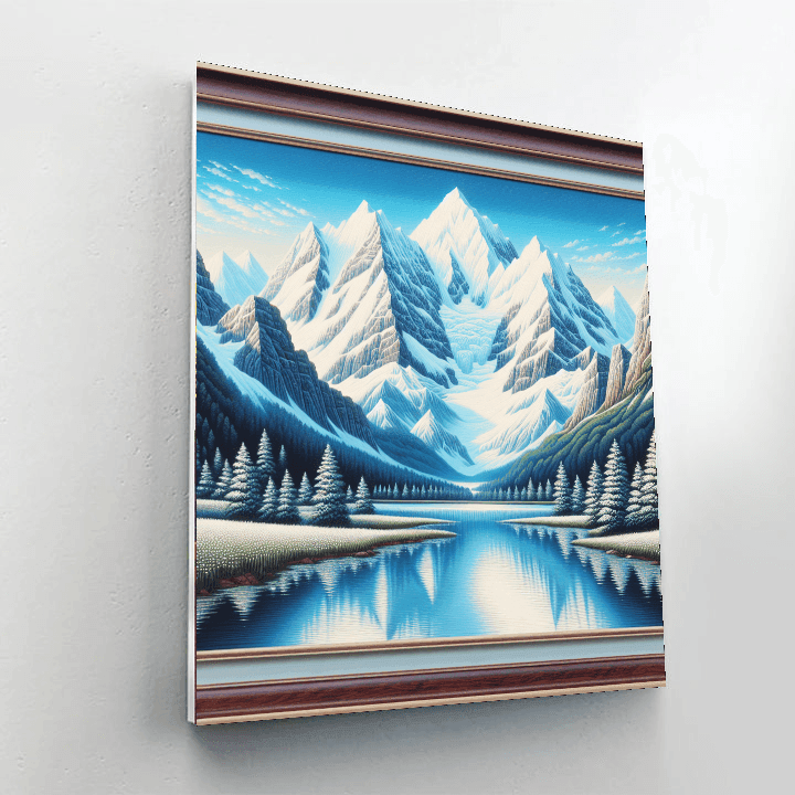 Majestic Alpine Retreat Number Painting