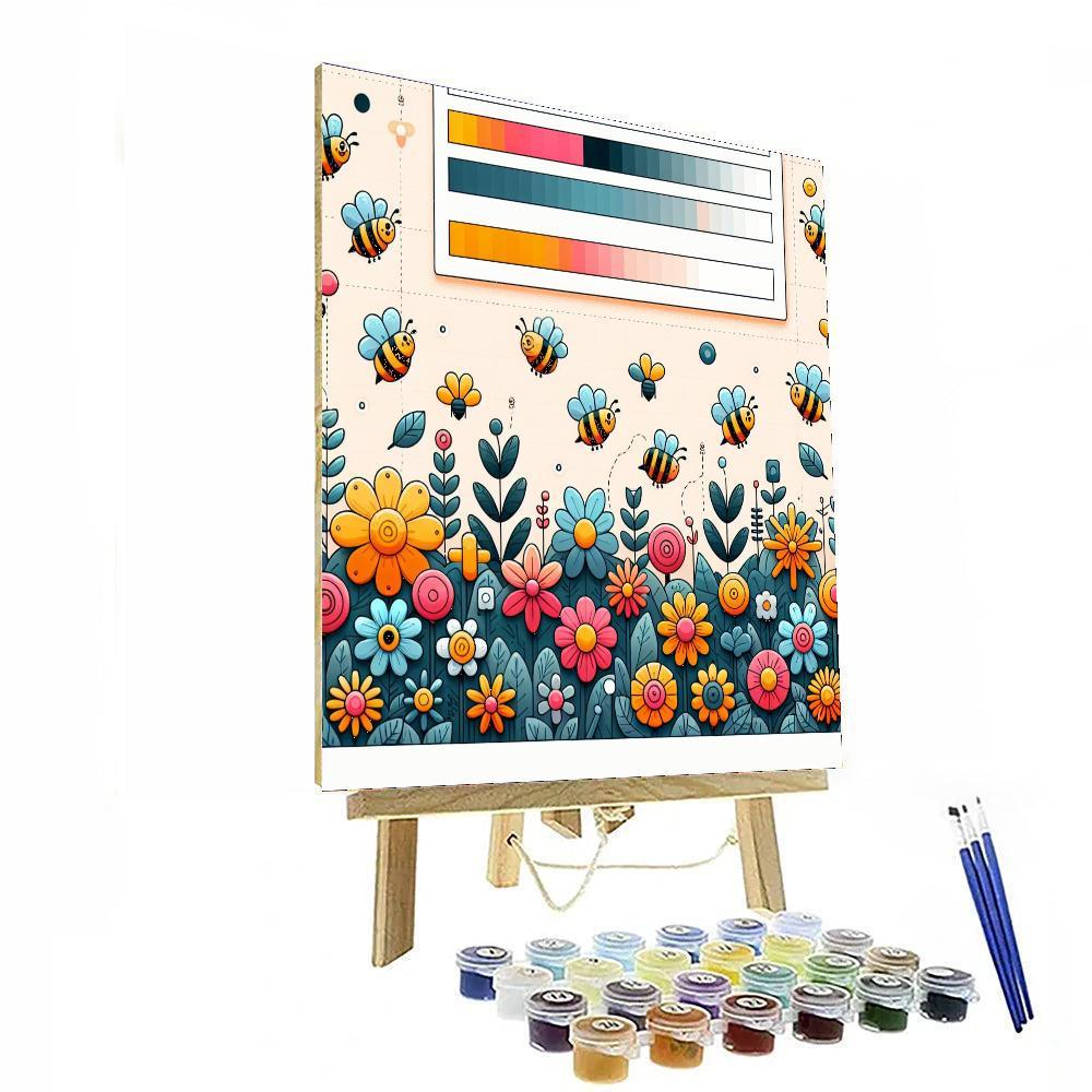 Busy Bee Bungalow Painting By Numbers Kit