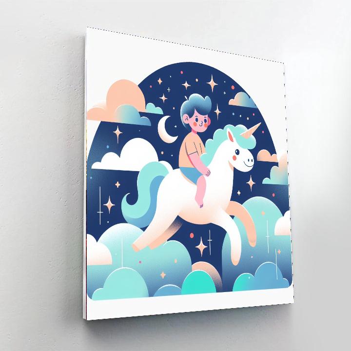 Mystical Moonlit Ride Paint By Color