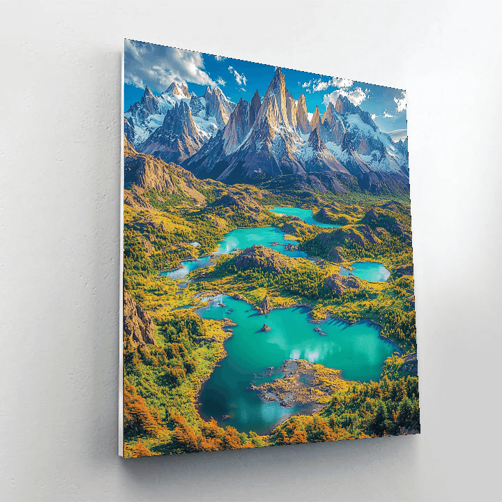 Torres Del Paine - Chile Number Painting