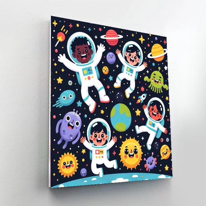Exploring Space Together Paint By Numbers