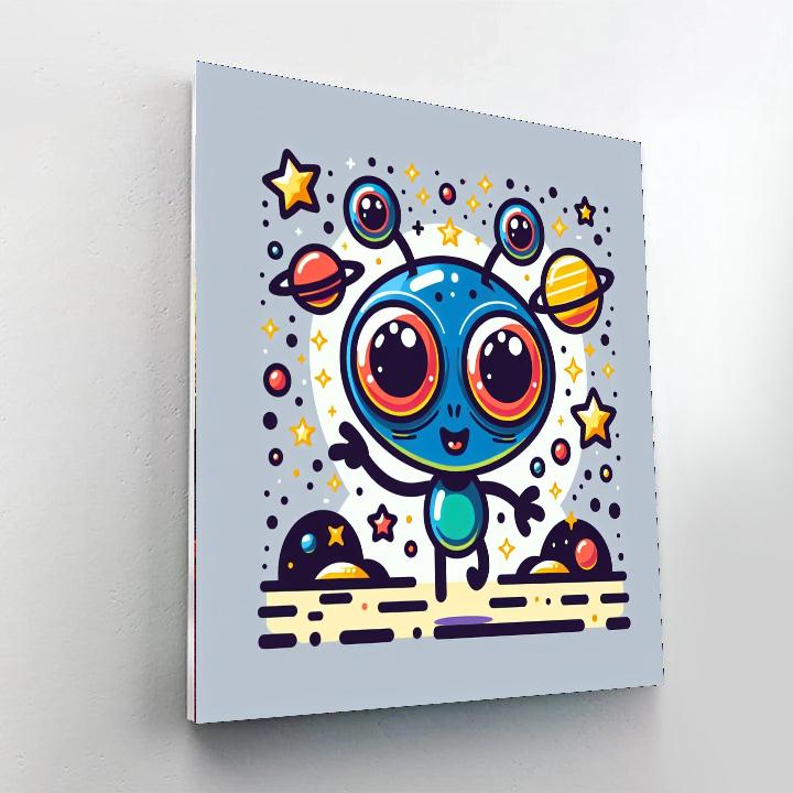 Silly Alien Paint By Numbers
