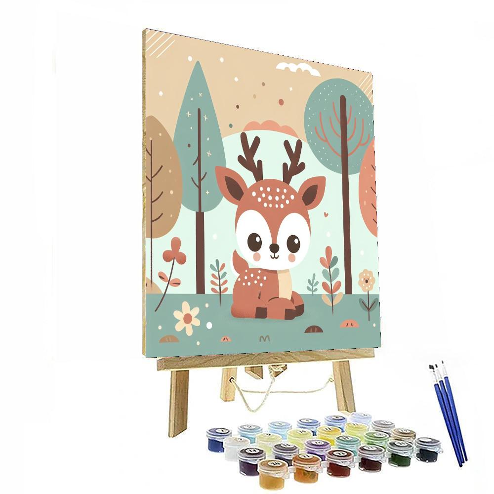 Playful Fawn Paint By Numbers