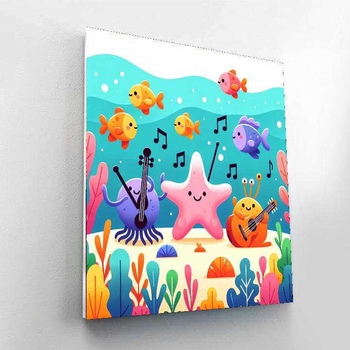 Stellar Starfish Symphony Paint By Numbers Art