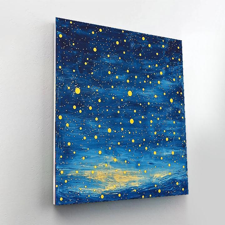 Yayoi Kusama Inspired Celestial Polka Dots  Paint By Numbers Kits