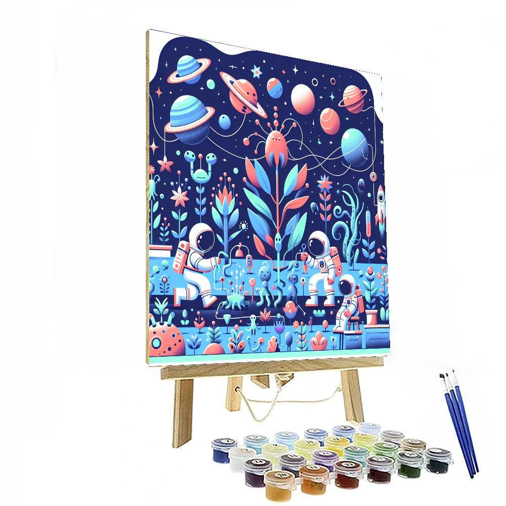 Space Garden Exploration Painting Number Kit