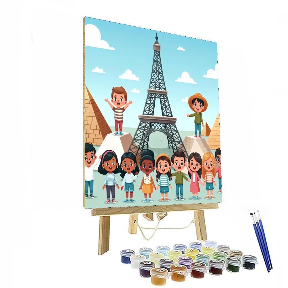 Charming Travel Adventures Painting By Numbers Kit
