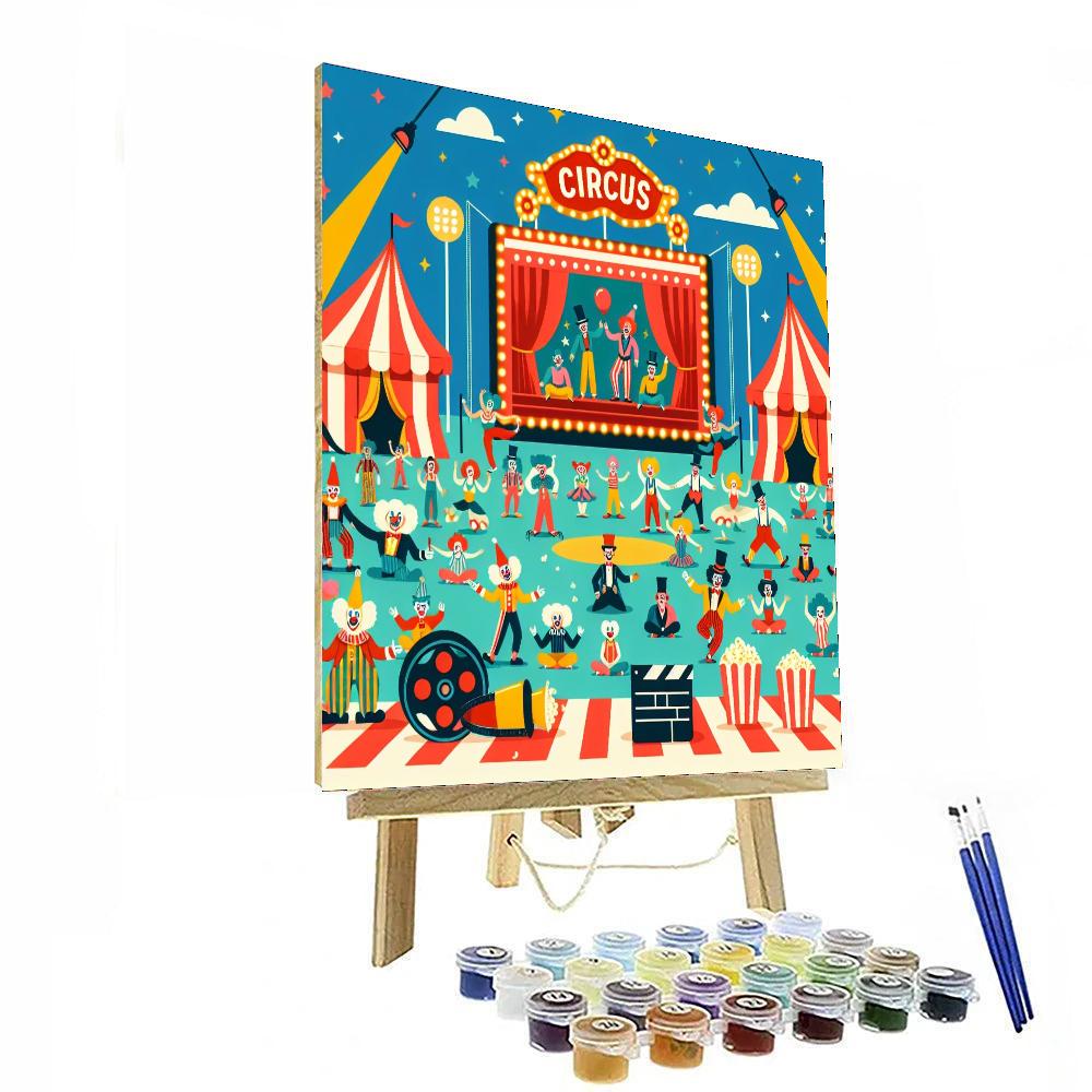 Cinematic Circus Paint By Numbers Art