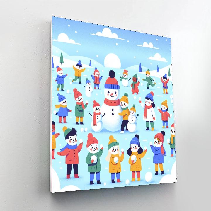 Jolly Snowy Adventures Numbered Painting Kits
