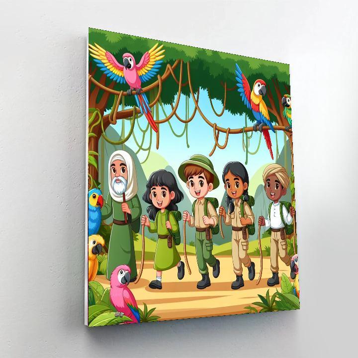 Jungle Expedition Escapade Paint By Numbers Art