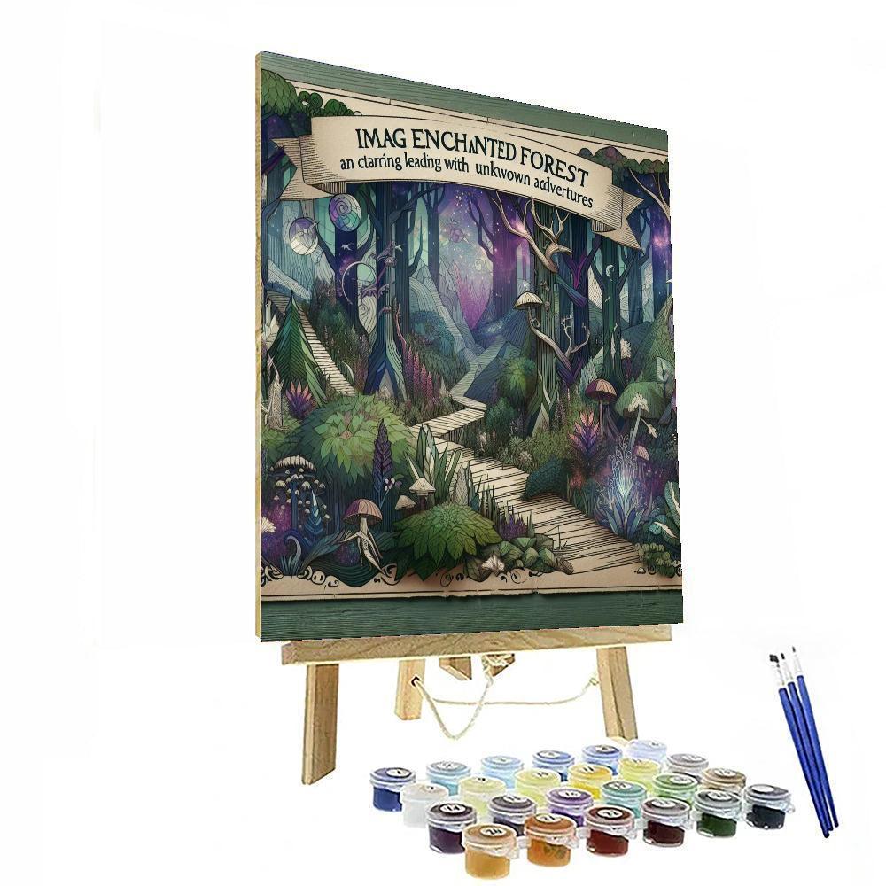 Fantasy Forest Gateway Paint By Numbers