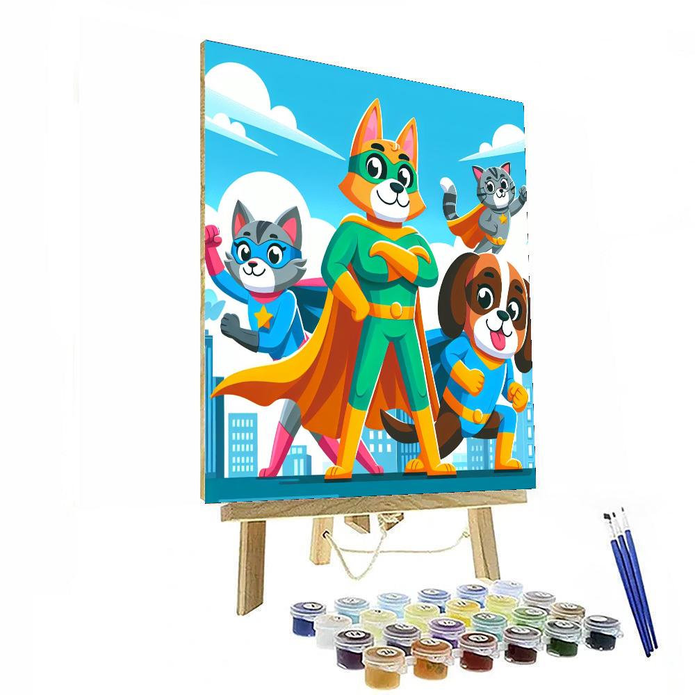 Super Animal Squad Number Painting