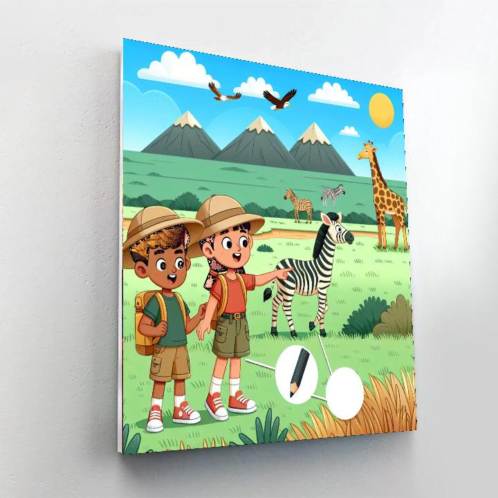 Savannah Safari Expedition DIY Paint By Numbers