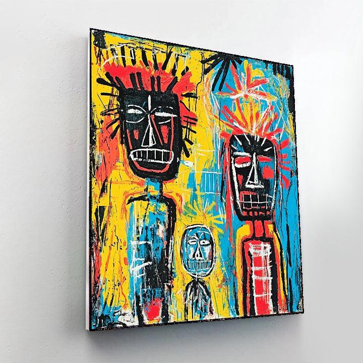 Jean-Michel Basquiat Inspired Tribal Heritage Celebration  Paint By Numbers