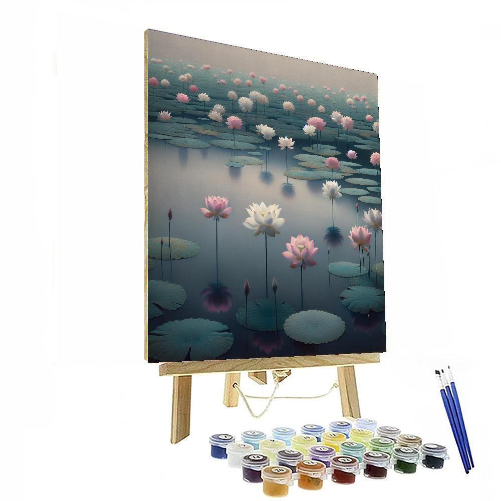 Serene Lotus Blossom Paint By Number