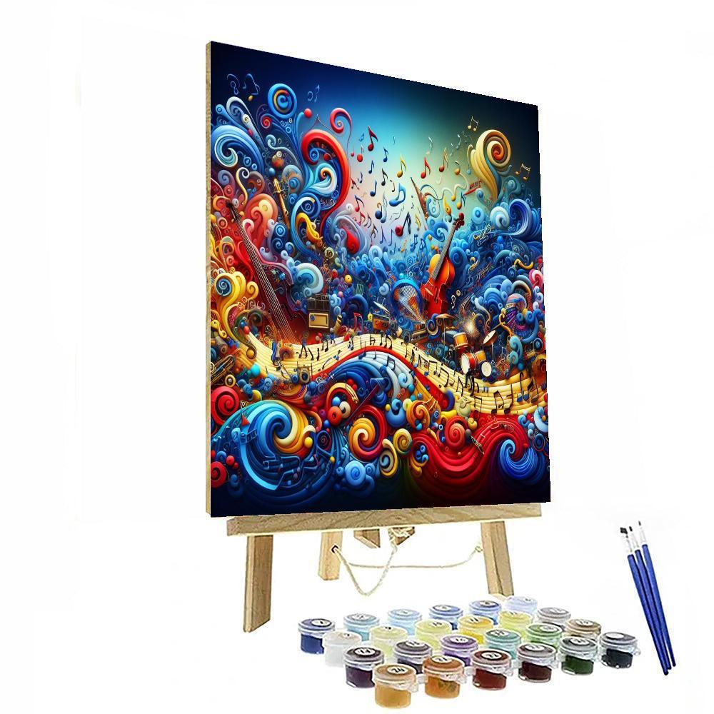 Musical Symphony Of Colors Paint By Numbers
