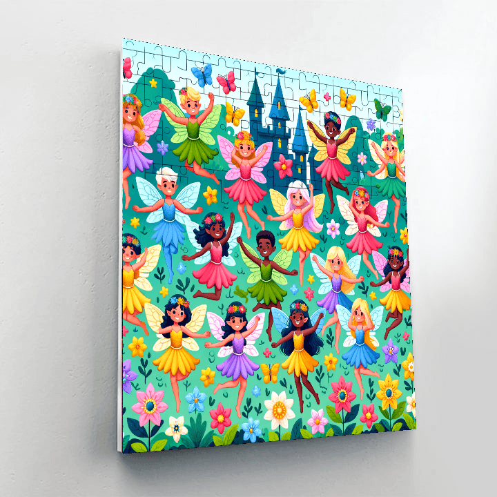 Enchanted Kingdom Fairies Numbered Painting Kits
