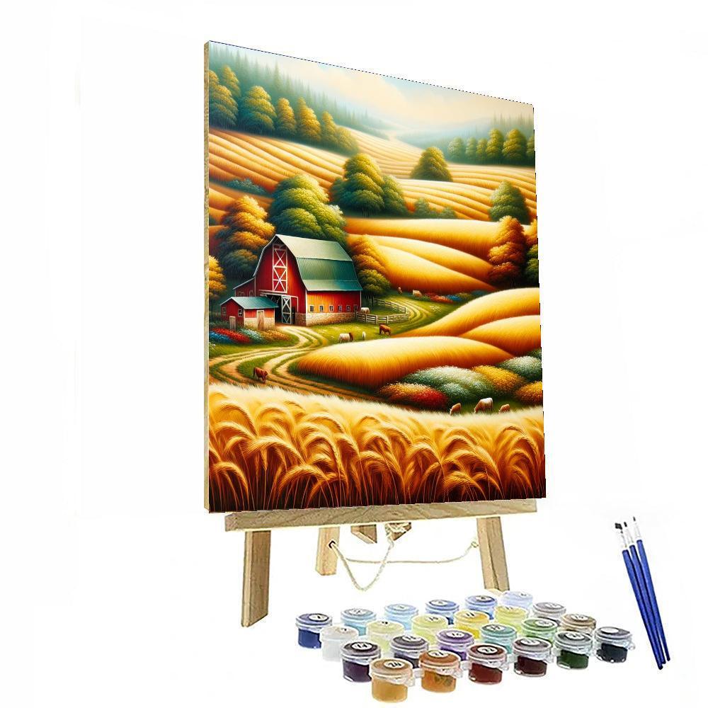 Charming Farmhouse Barn Numbered Painting Kits