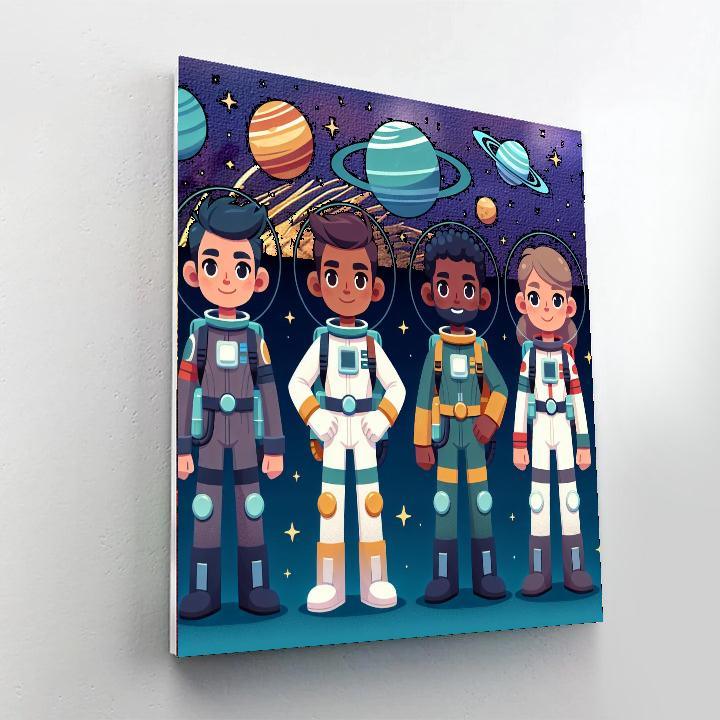 Space Ranger's Cosmic Mission Paint By Numbers Kits