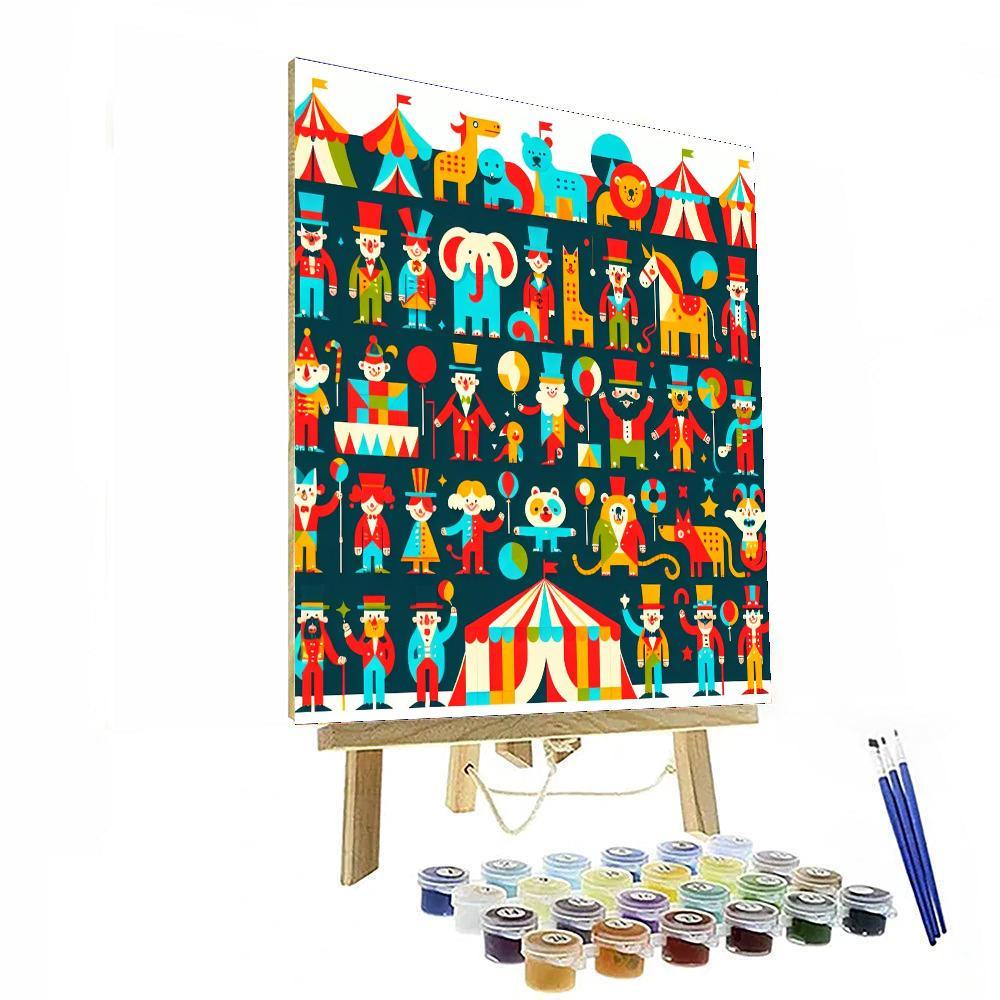 Playful Circus Festival Paint By Color