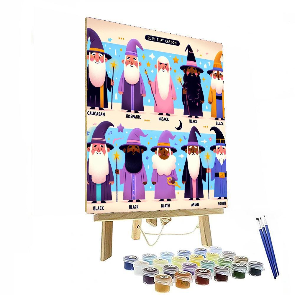Wacky Wizardry World Painting By Numbers Kit