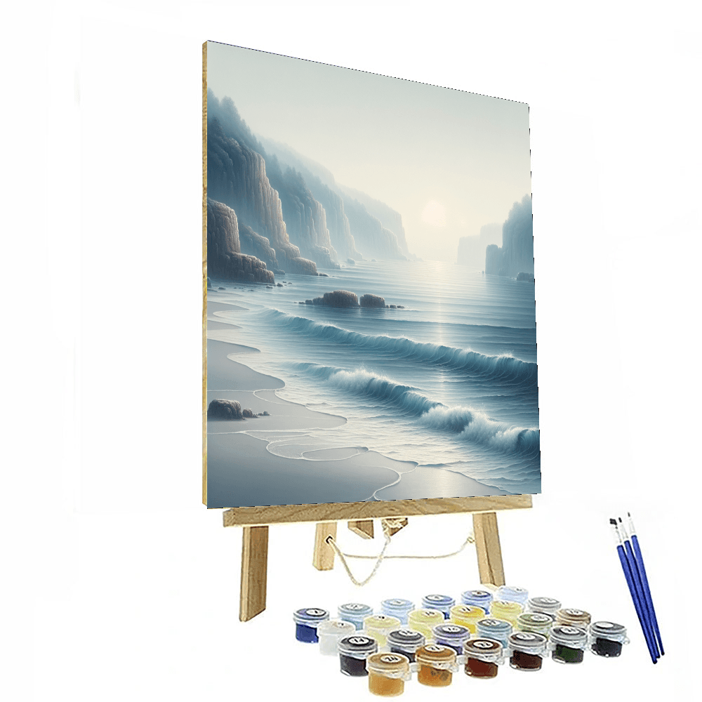 Ocean Cliffside Tranquility Painting Number Kit