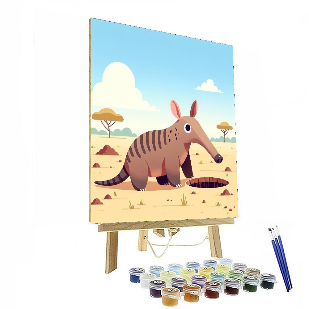 Adventurous Aardvark Painting By Numbers Kit